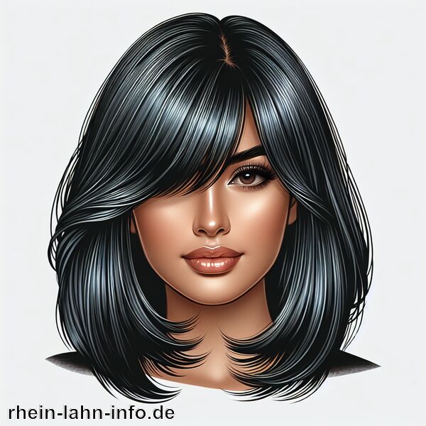Curtain Bangs » Der trendy Pony-Look
