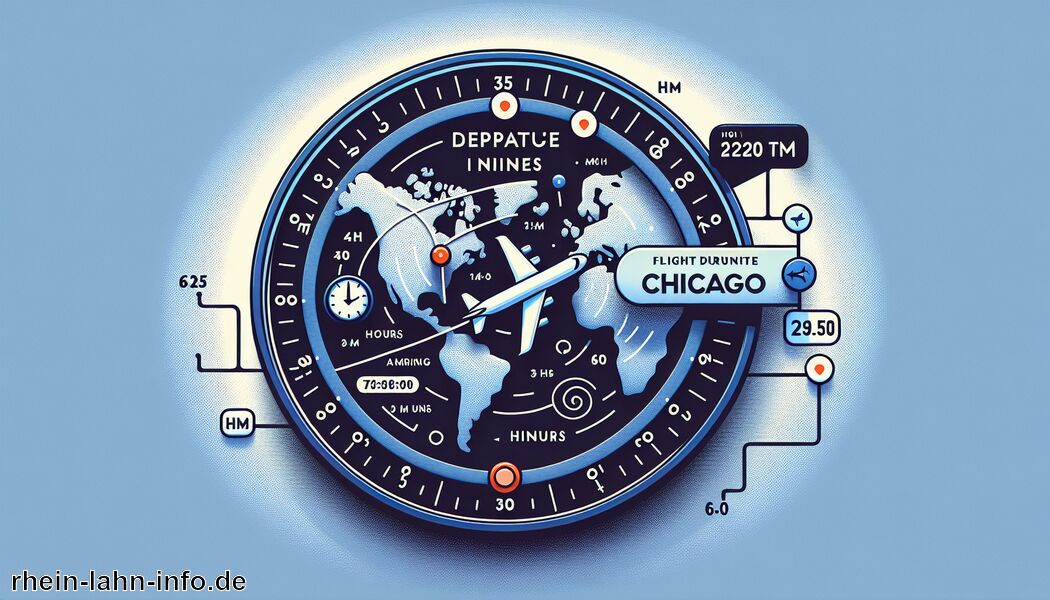 Verbindung über Zwischenstopps - Wie lange fliegt man nach Chicago?