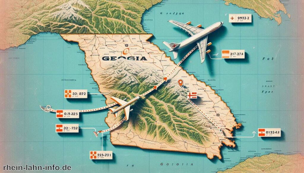 Wie lange fliegt man nach Georgien?