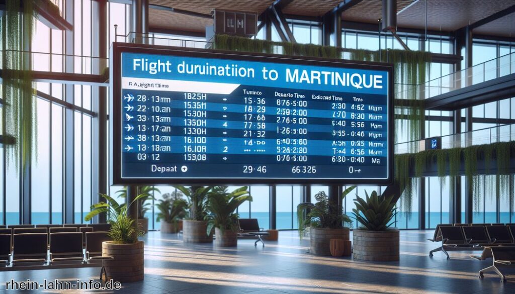 Wie lange fliegt man nach Martinique?