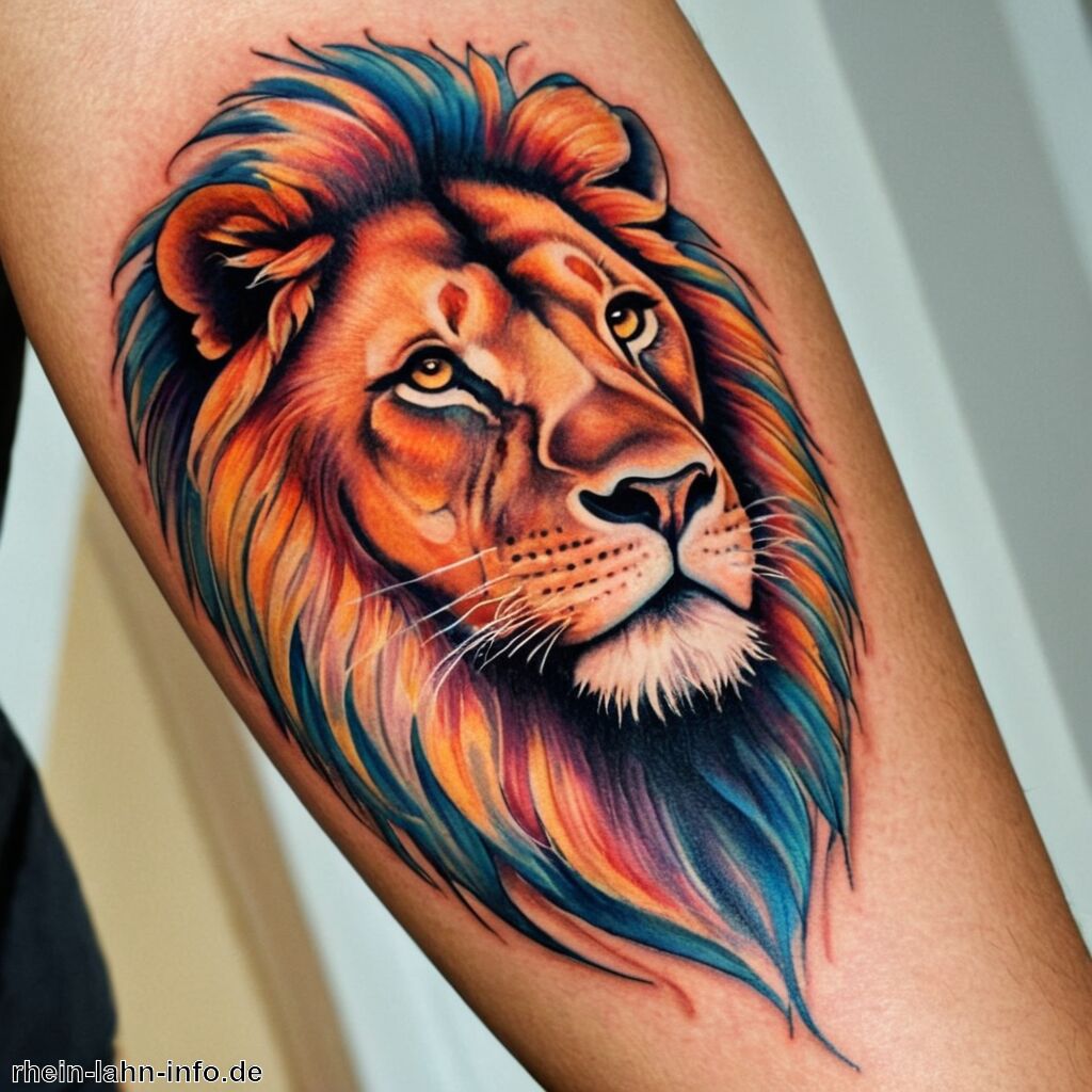 Löwe Tattoo Bedeutung » Stärke und Mut durch den Löwen