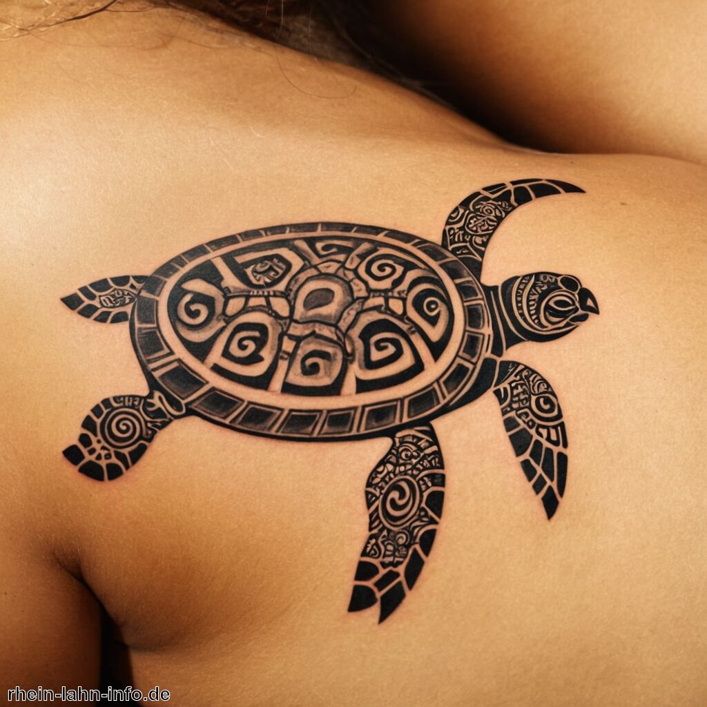 Maori Tattoo Schildkröte Bedeutung » Weisheit durch tätowierte Schildkröten