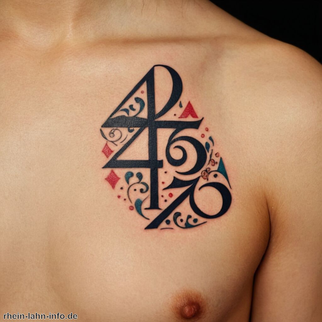 Tattoo Zahlen Bedeutung » Bedeutung von Zahlen in Tattoos erkunden