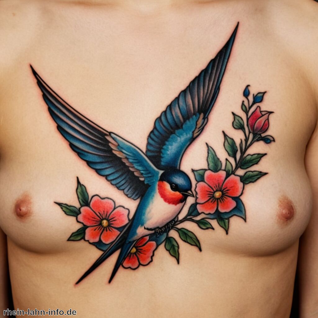 Tattoo Schwalbe Bedeutung » Die Symbolik der Schwalbe in Tattoos  