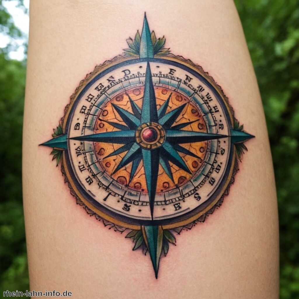 Bedeutung Kompass Tattoo » Der Kompass auf deiner Haut erklärt