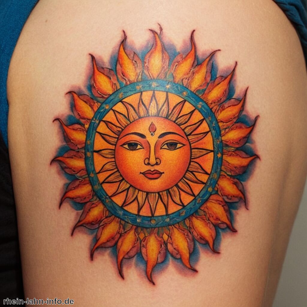 Sonne Tattoo Bedeutung » Die strahlende Symbolik der Sonne