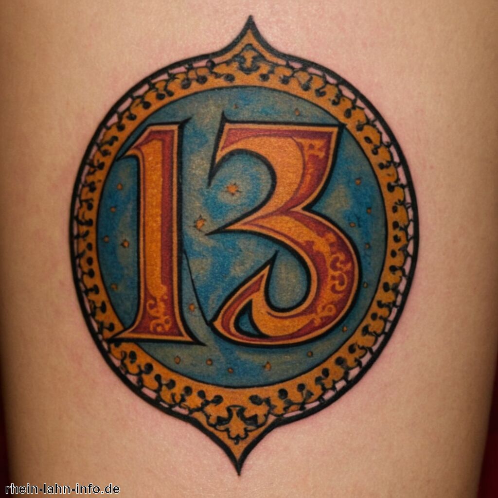 Tattoo 13 Bedeutung » Die Zahl 13 in Tattoos erklärt  