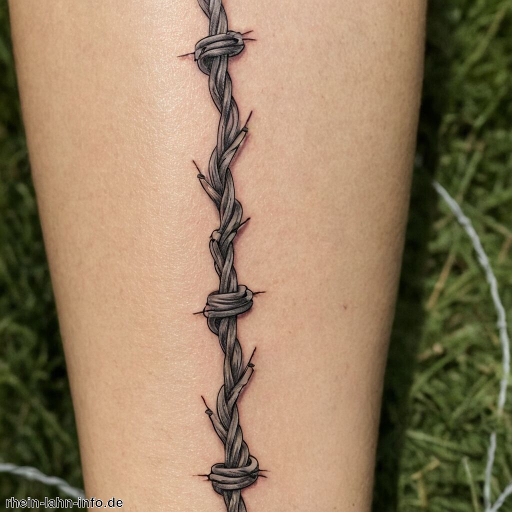 Stacheldraht Tattoo Bedeutung » Schmerz und Stärke durch Stacheldraht  