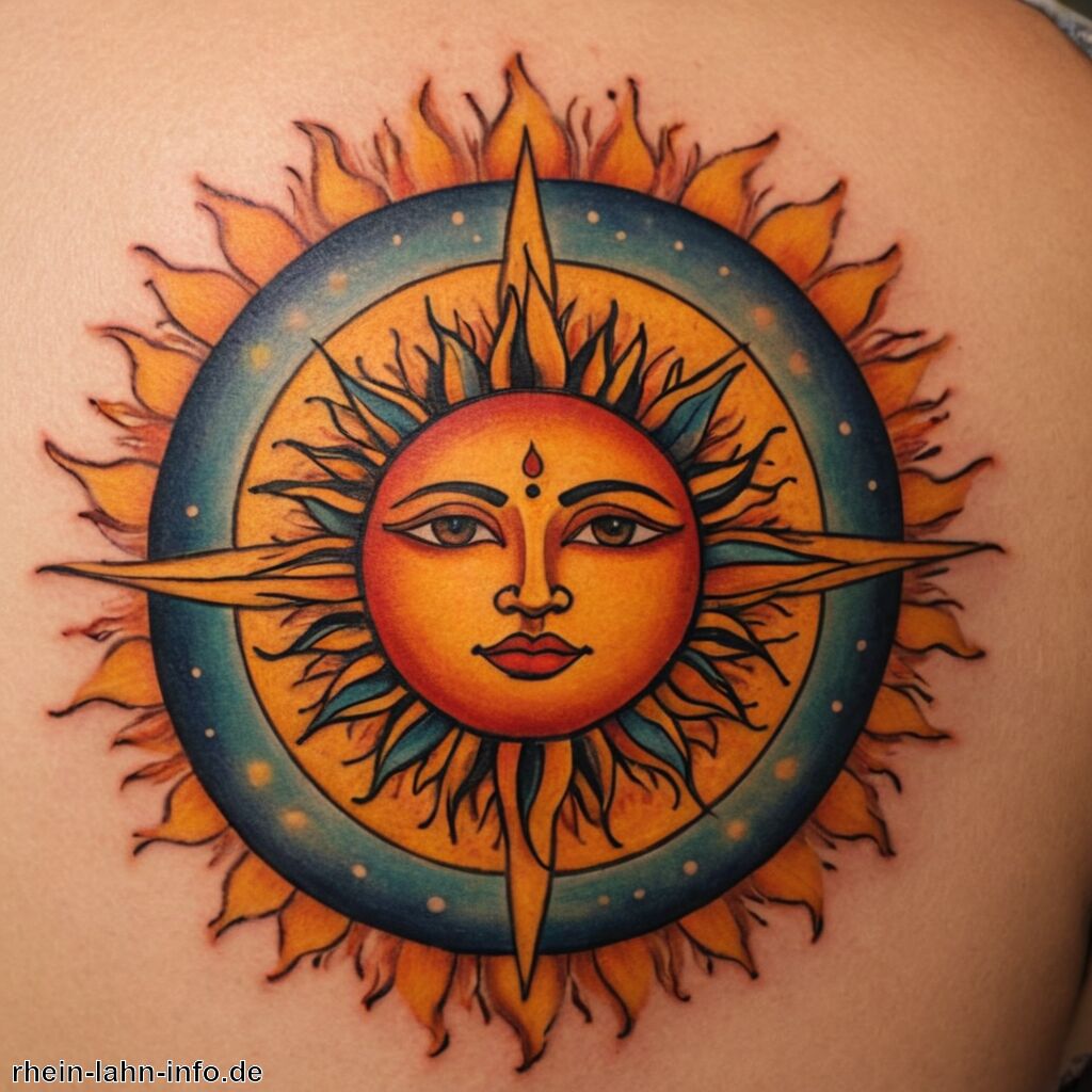 Sonnen Tattoo Bedeutung » Bedeutung von Sonnen in Tattoos erkennen