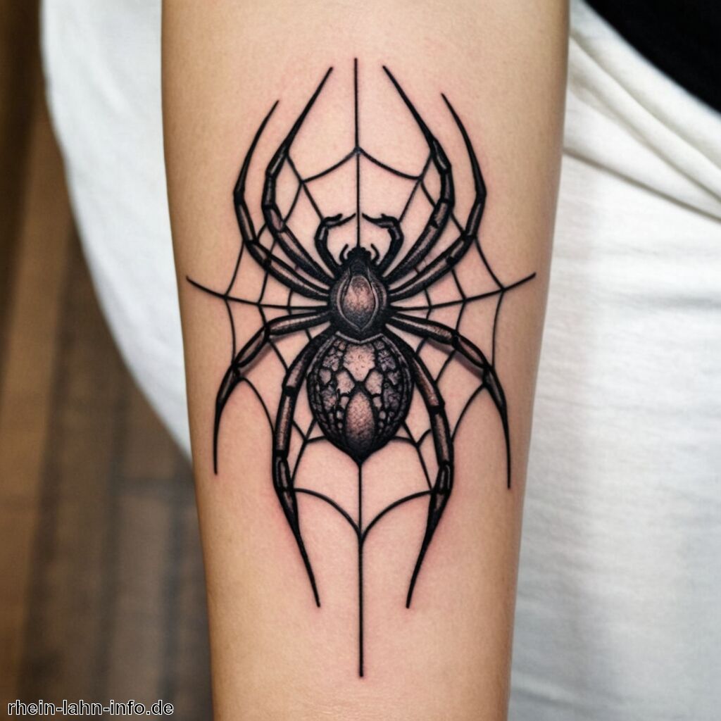 Spinne Tattoo Bedeutung » Die Symbolik der Spinne auf der Haut  