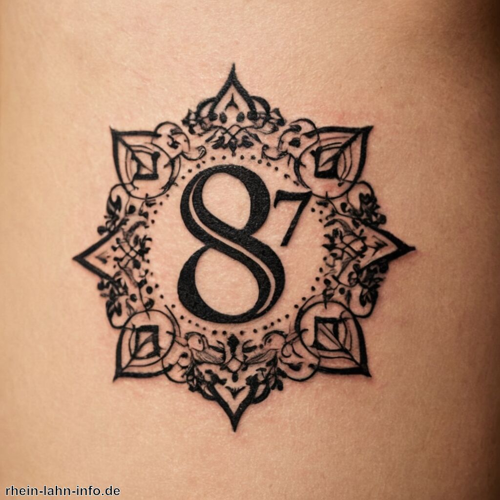 87 Tattoo Bedeutung » Die Besonderheit der Zahl 87 entschlüsseln  
