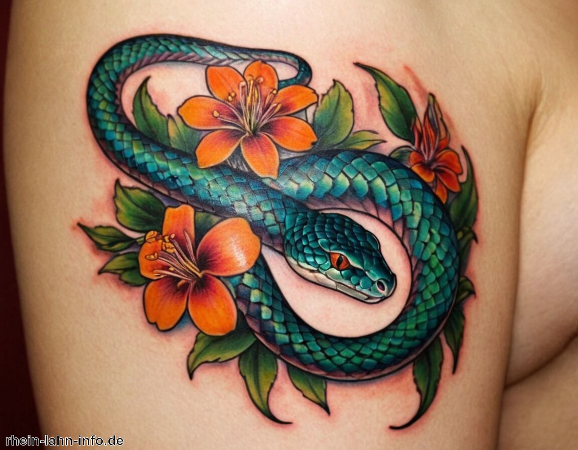 Symbol für Heilung und Regeneration   - Bedeutung Schlange Tattoo » Die Symbolik der Schlange im Tattoo  