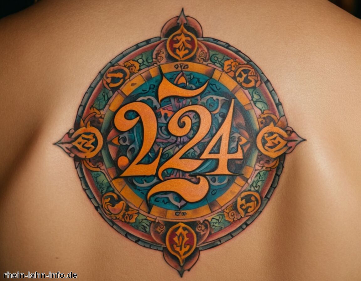 Einfluss von numerologischen Bedeutungen   - 224 Bedeutung Tattoo » Entdecke die Bedeutung von 224 im Tattoo  