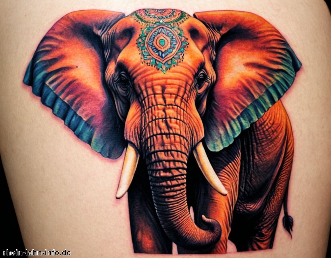 Spirituelle Macht und Erdverbundenheit - Elefant Tattoo Bedeutung » Die Weisheit des Elefanten verstehen