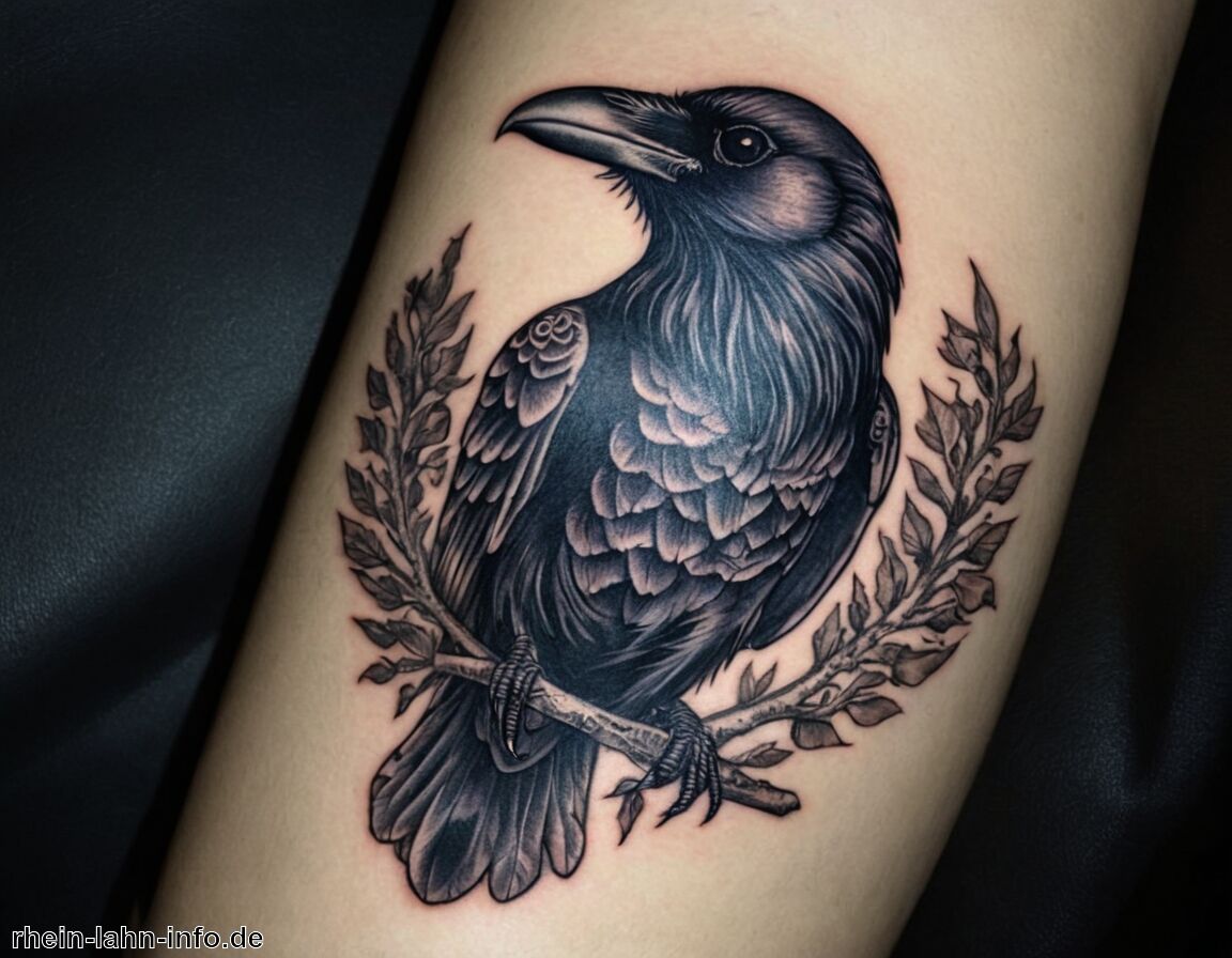 Verbindung zwischen Tod und Wiedergeburt - Rabe Tattoo Bedeutung » Der Rabe und seine Geheimnisse verstehen