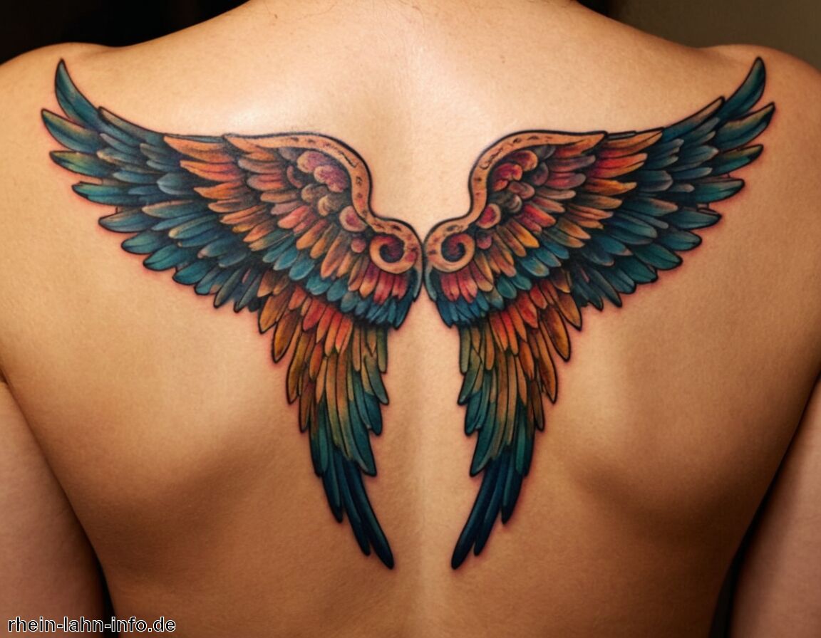 Zeichen der Hoffnung und des Trostes   - Engelsflügel Tattoo Bedeutung » Die Bedeutung der Engel im Tattoo  