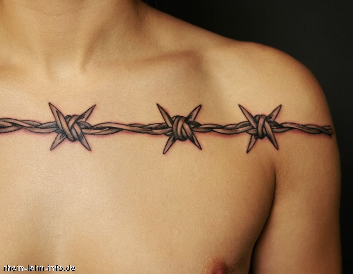 Gesellschaftliche Relevanz und Identitätsfindung   - Stacheldraht-Tattoo Bedeutung » Stärke durch Stacheldraht symbolisiert  