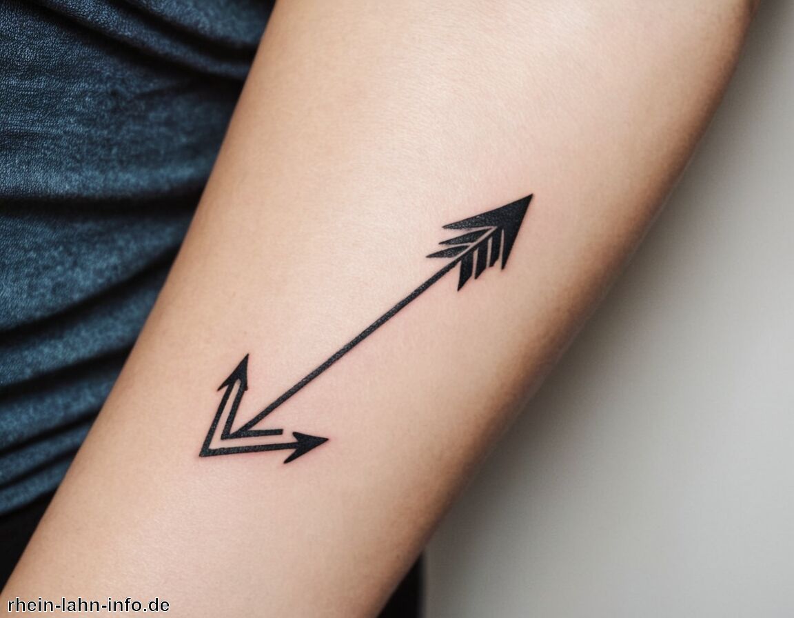 Freiheit und Abenteuerlust ausdrücken - Tattoo Pfeil Bedeutung » Der Pfeil als Zeichen der Richtung
