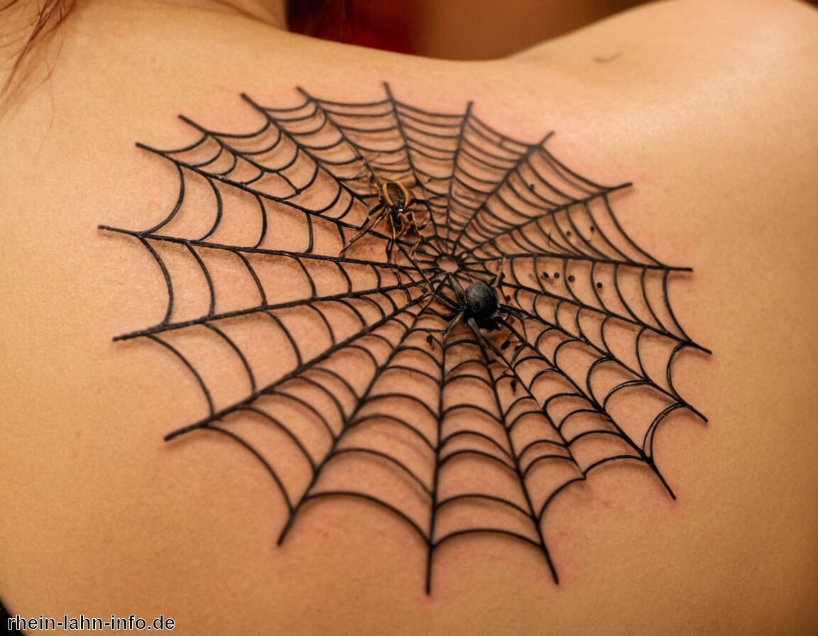 Darstellung von Leben und Tod - Spinnennetz Tattoo Bedeutung » Die Bedeutung des Spinnennetzes