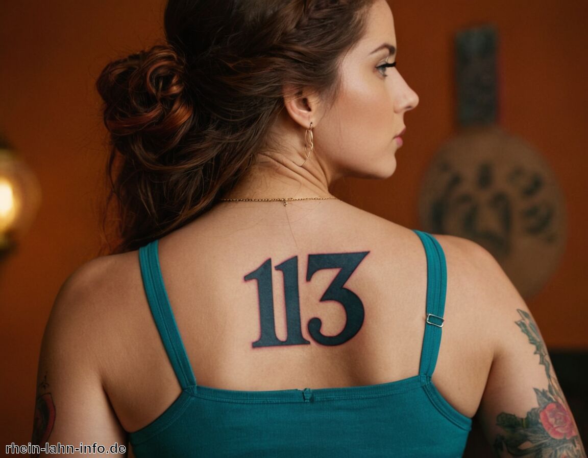 Steht für Rebellion und Individualität   - Tattoo 13 Bedeutung » Die Zahl 13 in Tattoos erklärt  