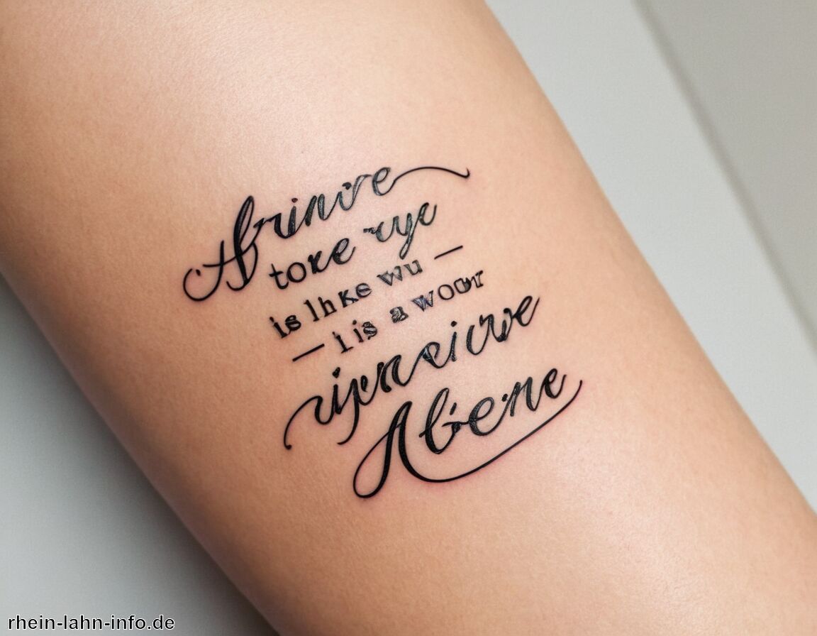 Wort-Tattoos: Zitate mit persönlichem Bezug - Fineline Tattoo-Ideen mit Bedeutung » Feine Linien große Geschichten  