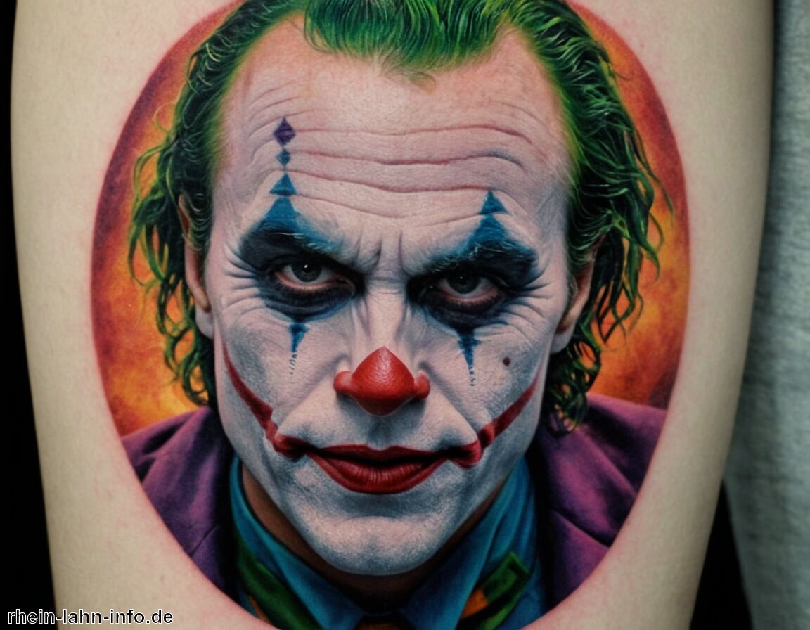 Referenz zu dualer Natur des Lebens   - Joker Tattoo Bedeutung » Der Joker und seine spannende Symbolik