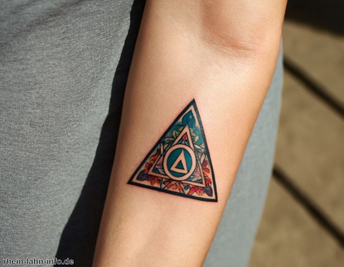 Dreieck als Zeichen der Veränderung   - Dreieck Tattoo Bedeutung » Die Symbolik des Dreiecks in Tattoos  