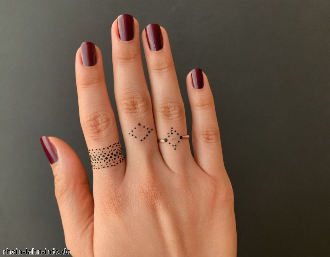 Ästhetik und Gestaltung der Tattoos - Tattoo Punkte auf Finger Bedeutung » Bedeutungen von Punkten an Fingern