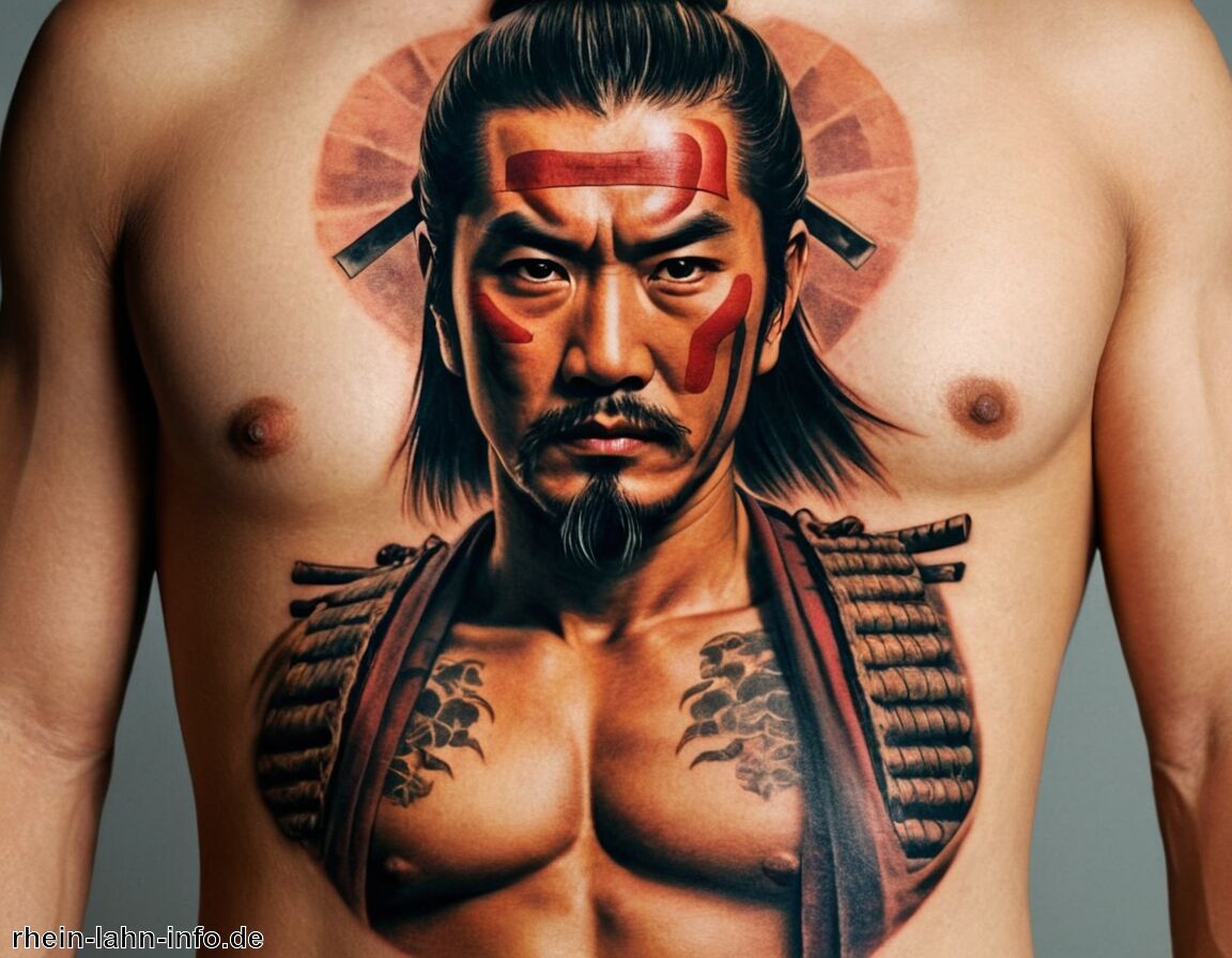 Verbindung zu traditioneller japanischer Kultur - Samurai Tattoo Bedeutung » Die Ehre und Stärke des Samurai