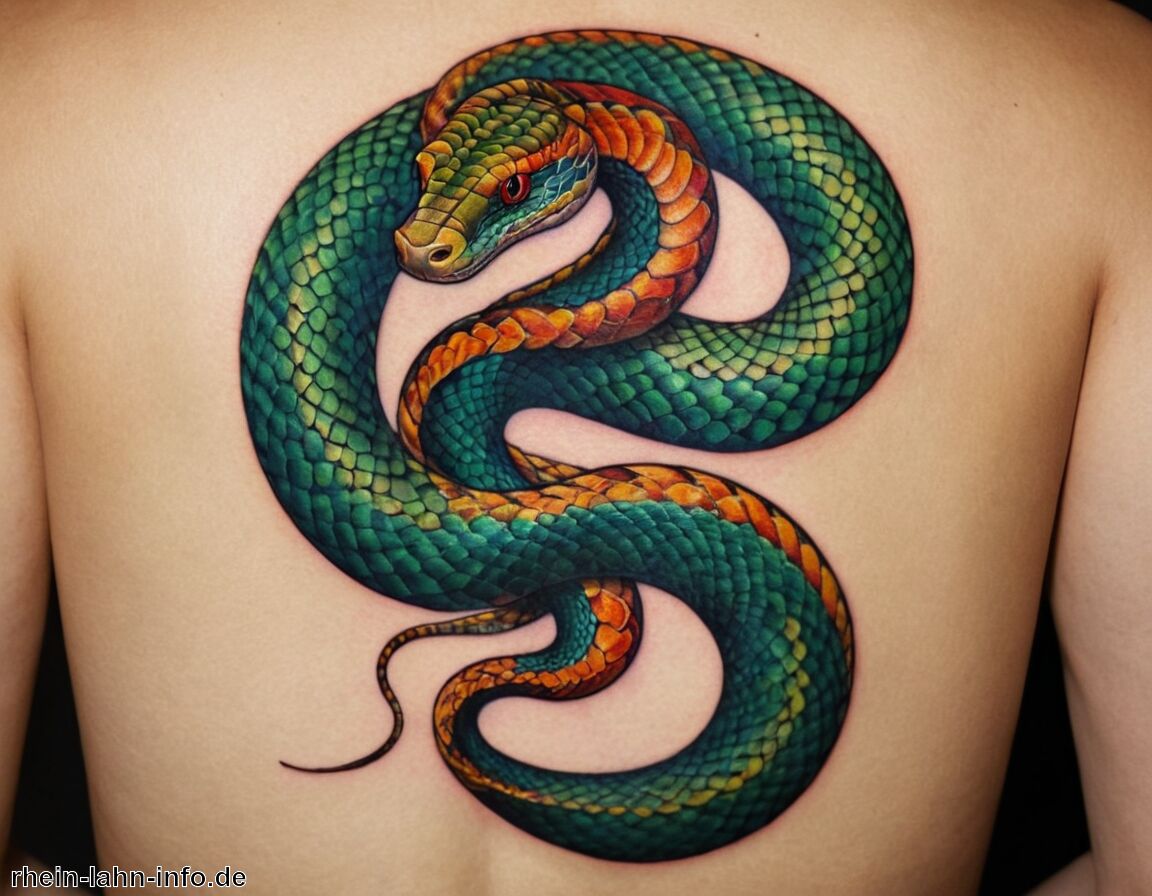 Nutzung der Schlange in modernen Designs   - Bedeutung Schlange Tattoo » Die Symbolik der Schlange im Tattoo  
