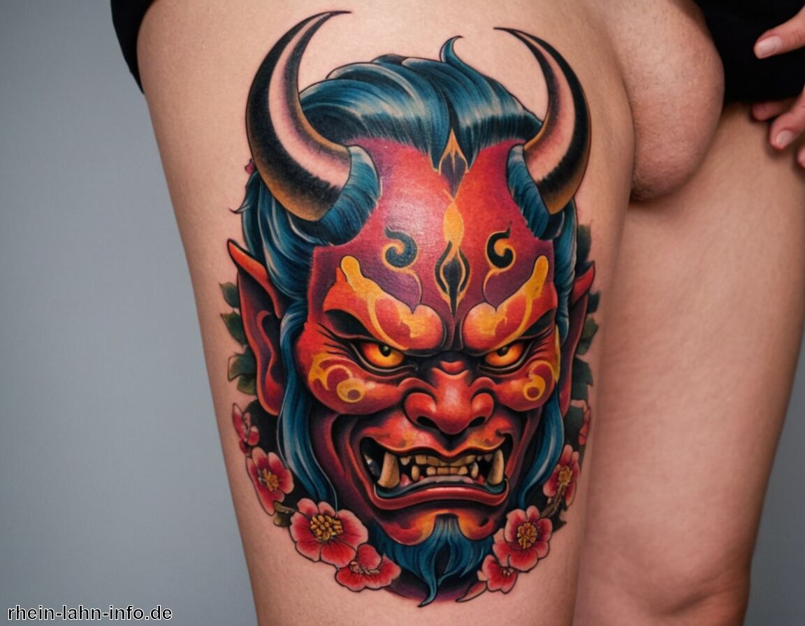 Moderne Interpretationen und Kunststile - Oni Tattoo Bedeutung » Die geheimnisvolle Bedeutung von Oni