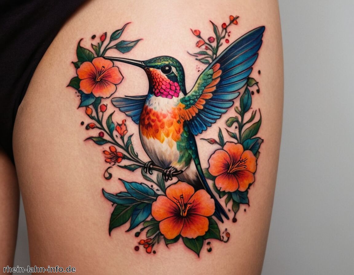 Tattoo-Interpretationen: Kreativität und Individualität - Bedeutung Kolibri Tattoo » Der Kolibri und seine Symbolik