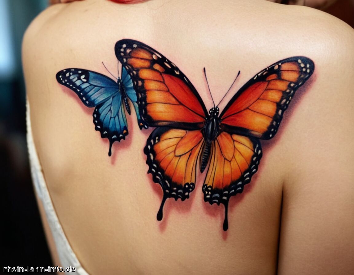 Tattoos als persönliche Ausdrucksform   - Schmetterling Tattoo Bedeutung Frau » Die weibliche Perspektive auf Schmetterlinge  