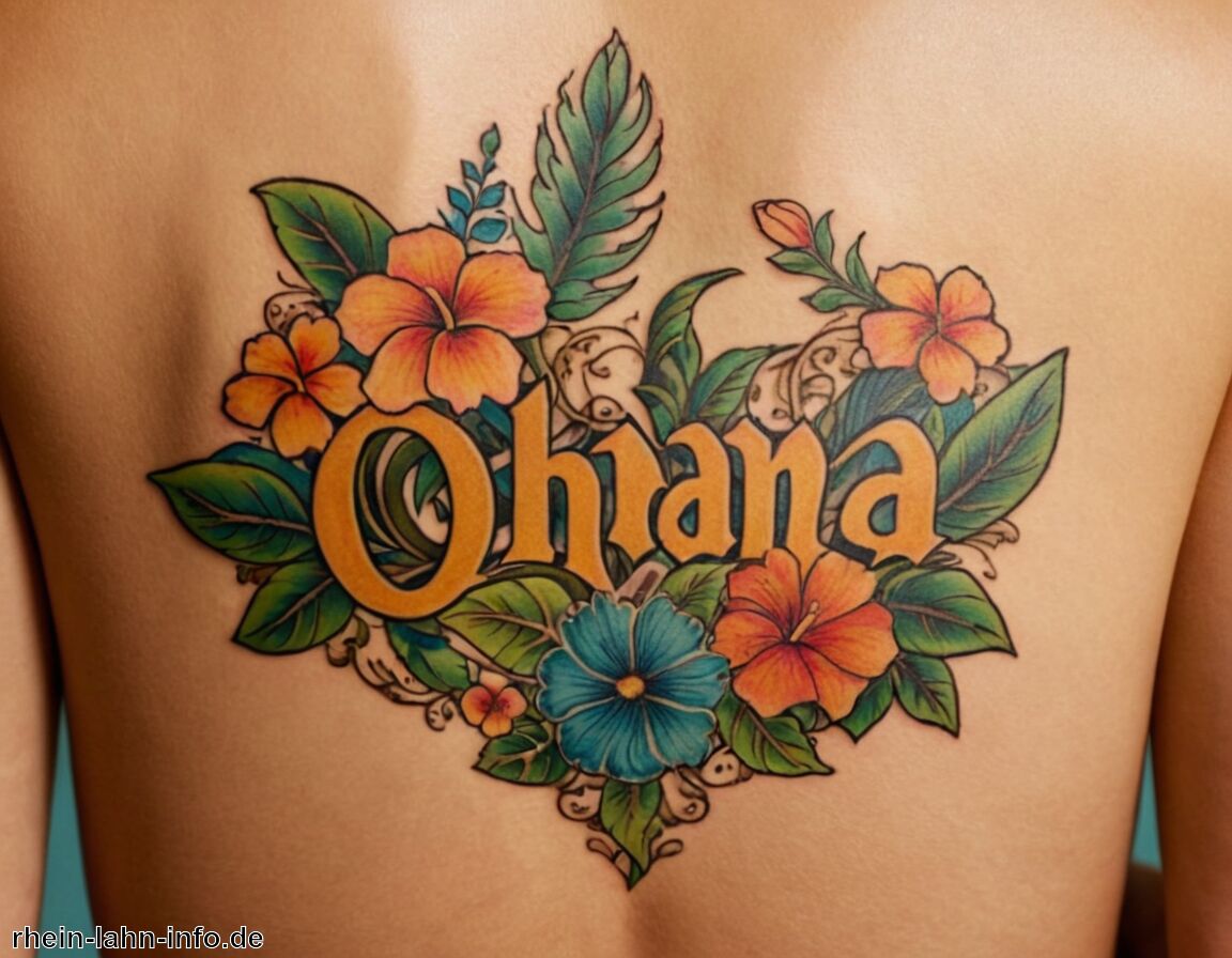 Bedeutung von Farben in Tattoos   - Ohana Bedeutung Tattoo » Das Konzept von Familie in Tattoos  