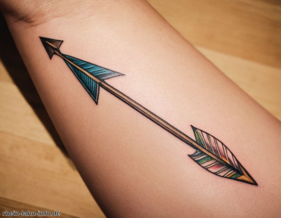 Gemeinschaftsgefühl durch geteilte Erfahrungen - Tattoo Pfeil Bedeutung » Der Pfeil als Zeichen der Richtung