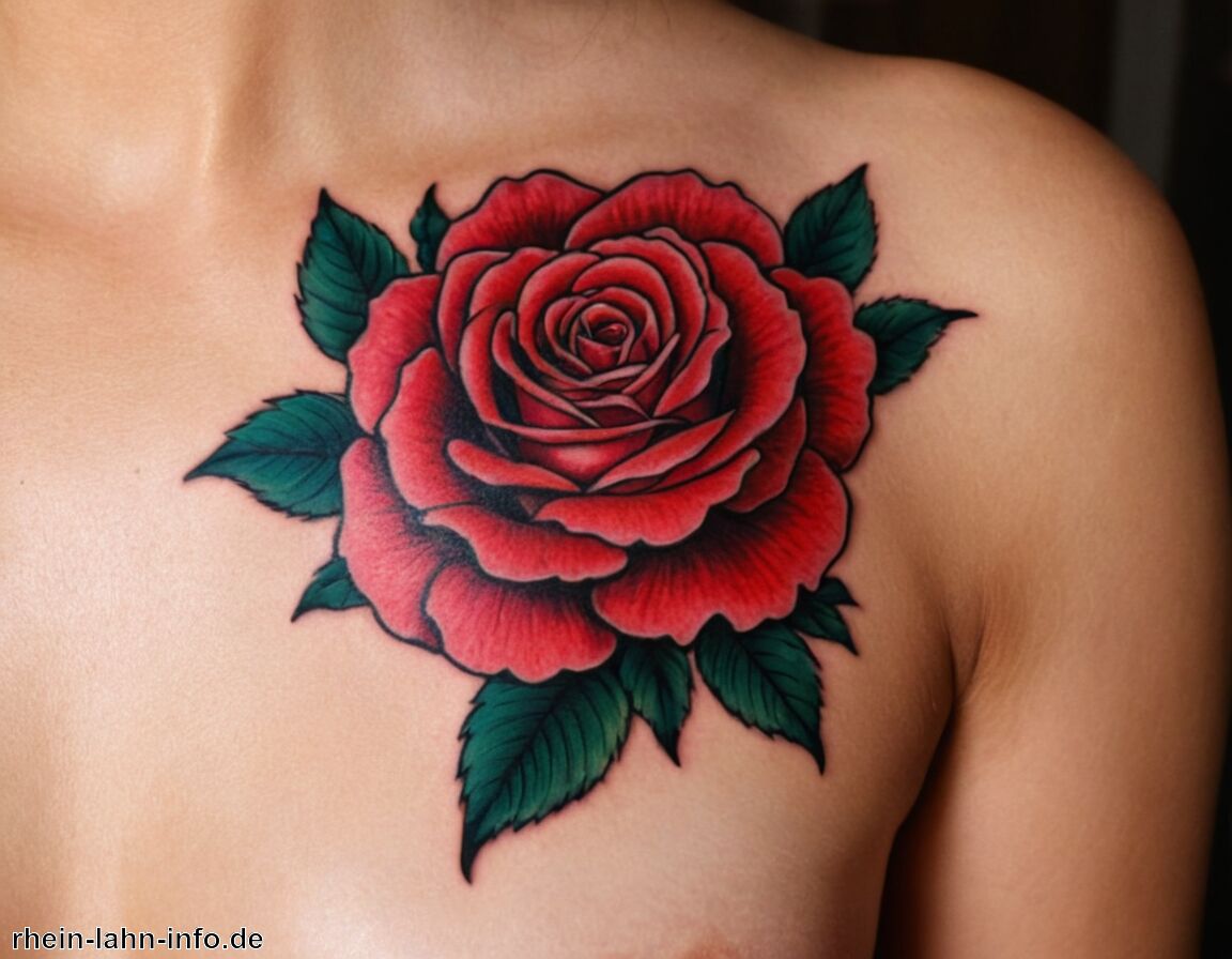 Beliebt bei Männern und Frauen - Rose Tattoo Bedeutung » Die Leidenschaft der Rose in Tattoos