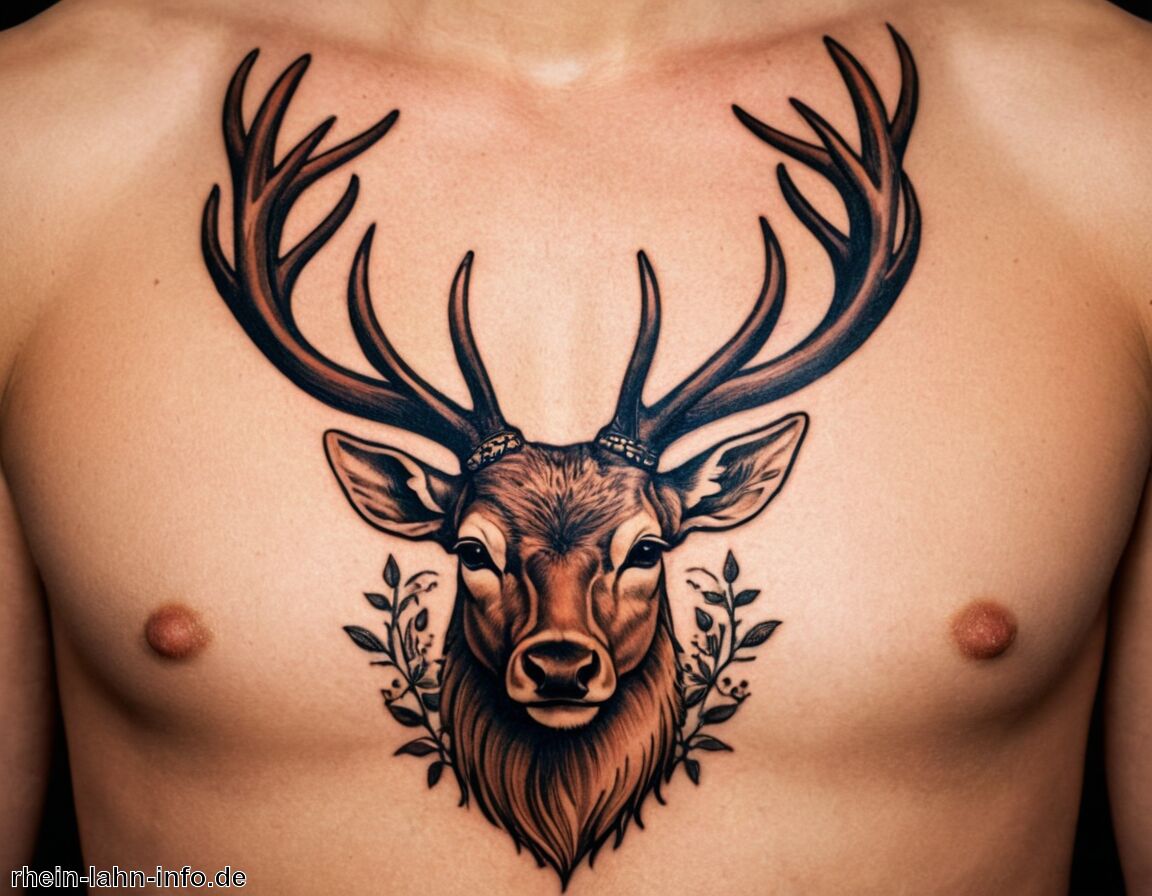 Weibliches und männliches Prinzip im Tattoo   - Hirsch Tattoo Bedeutung » Die majestätische Bedeutung des Hirsches  