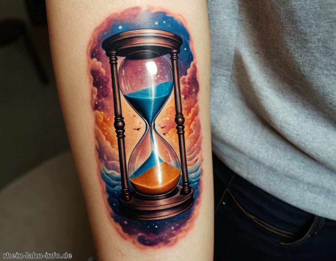 Spiritualität und philosophische Interpretationen - Sanduhr Tattoo Bedeutung » Die Bedeutung der Zeit im Tattoo  