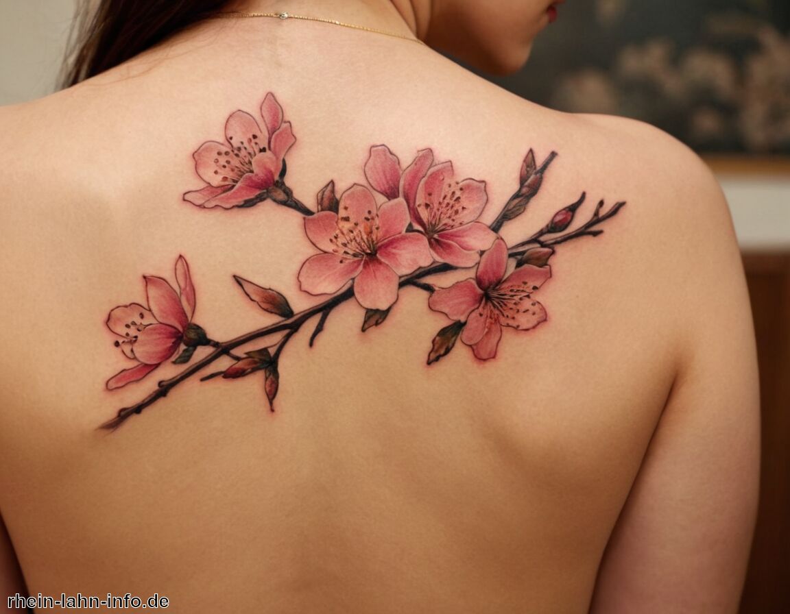 Inspiration für kreative Tätigkeiten   - Kirschblüten Tattoo Bedeutung » Schönheit und Vergänglichkeit  