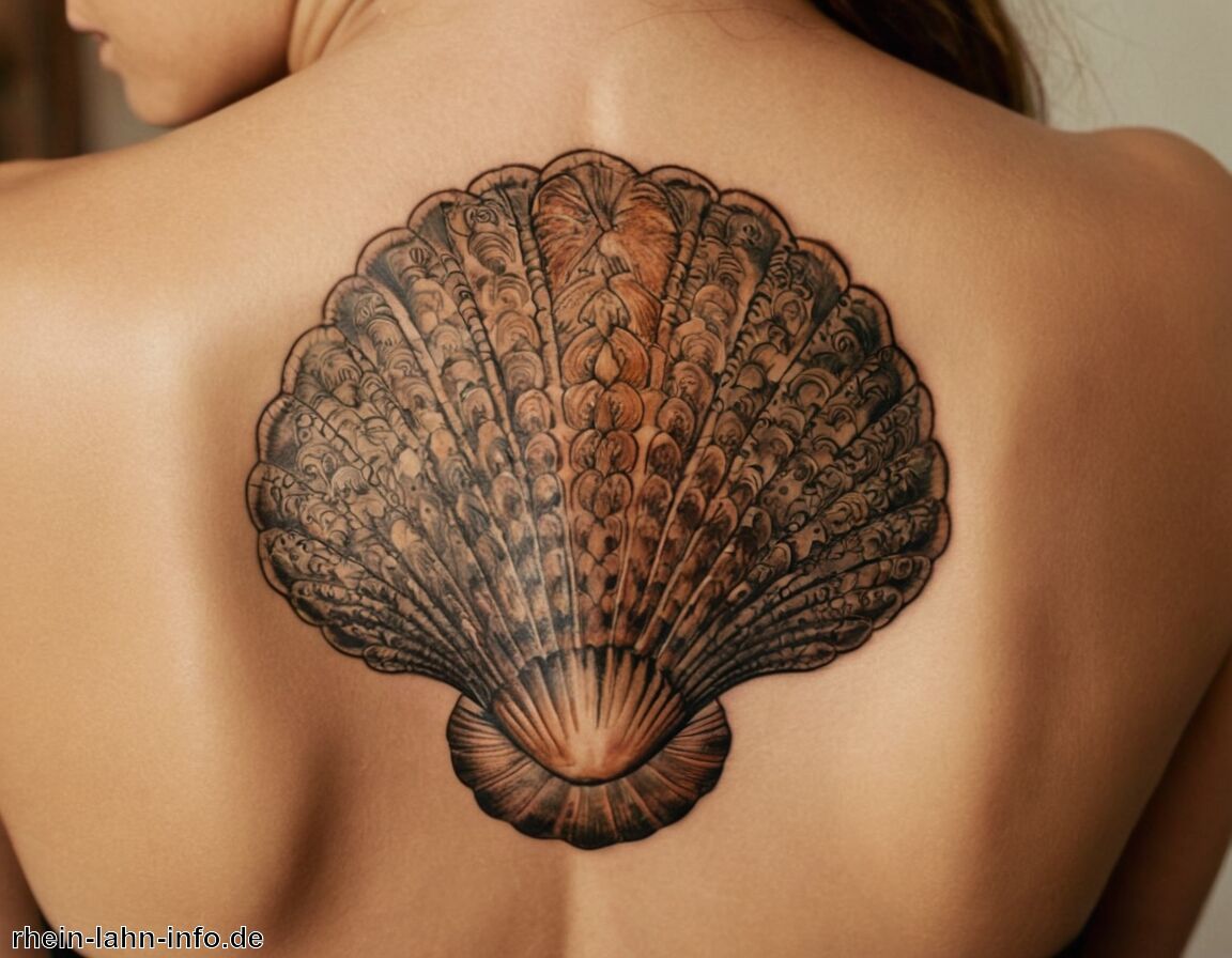 Ästhetik und Vielfalt in Muschel-Tattoo-Designs - Muschel Tattoo Bedeutung » Die Faszination der Muschel im Tattoo