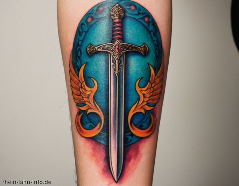 Schwert Tattoo Bedeutung » Stärke und Tapferkeit mit Schwert