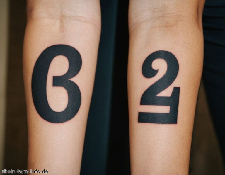 Tattoo Zahlen Bedeutung » Bedeutung von Zahlen in Tattoos erkunden