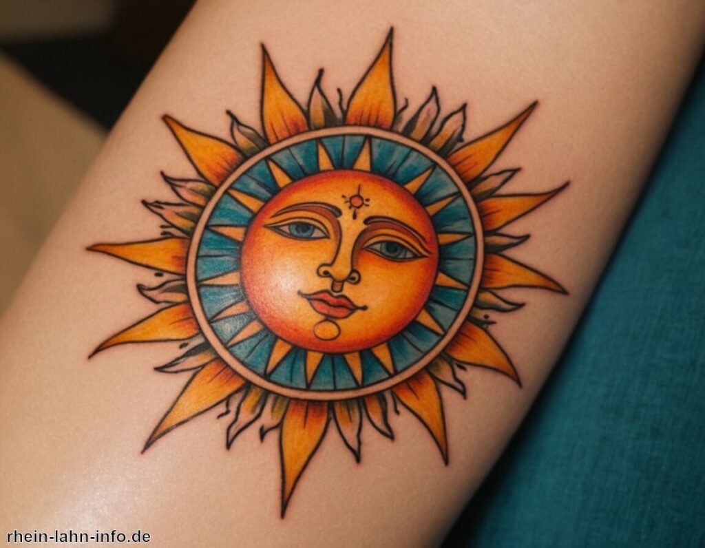 Tattoo Sonne Bedeutung » Die Sonnenstrahlen als Tattoo-Symbol