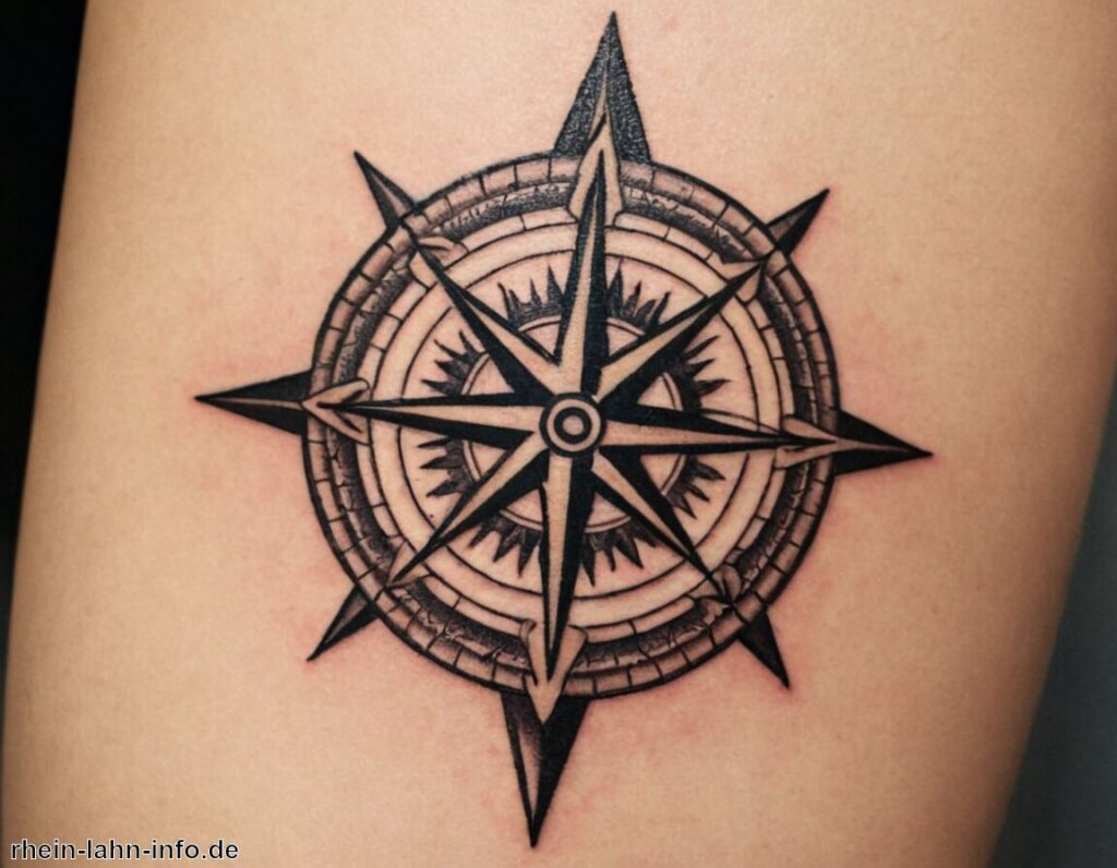 Bedeutung Kompass Tattoo » Der Kompass auf deiner Haut erklärt
