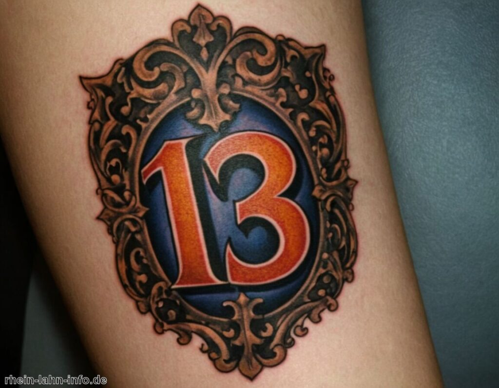 Tattoo 13 Bedeutung » Die Zahl 13 in Tattoos erklärt