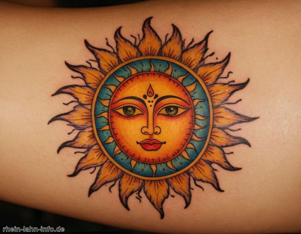 Sonnen Tattoo Bedeutung » Bedeutung von Sonnen in Tattoos erkennen
