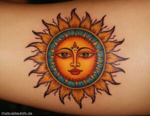 Sonnen Tattoo Bedeutung » Bedeutung von Sonnen in Tattoos erkennen