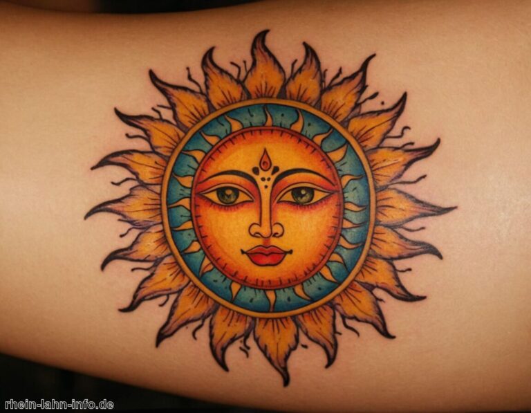 Sonnen Tattoo Bedeutung » Bedeutung von Sonnen in Tattoos erkennen