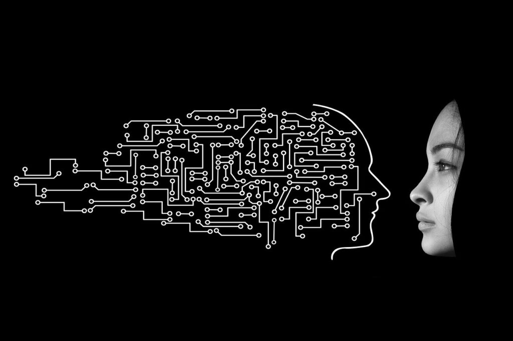 woman, circuits, artificial intelligence, board, digitization, face, view, transformation, technology, artificial intelligence, artificial intelligence, artificial intelligence, artificial intelligence, artificial intelligence