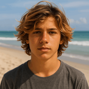 Surferfrisur Junge